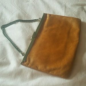 Hobo International tan leather clutch